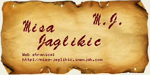 Miša Jaglikić vizit kartica